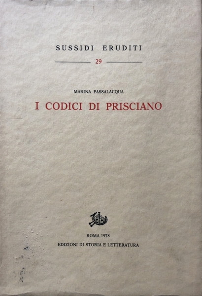I CODICI DI PRISCIANO