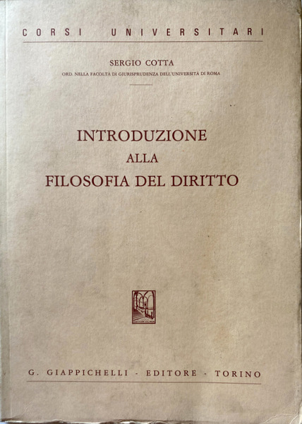 INTRODUZIONE ALLA FILOSOFIA DEL DIRITTO