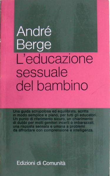 L'EDUCAZIONE SESSUALE NEL BAMBINO