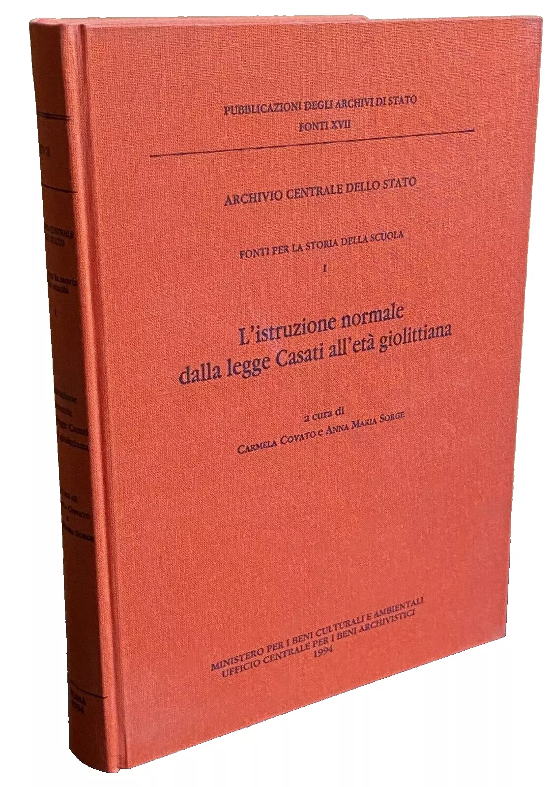 L'ISTRUZIONE NORMALE DALLA LEGGE CASATI ALL'ETÀ GIOLITTIANA