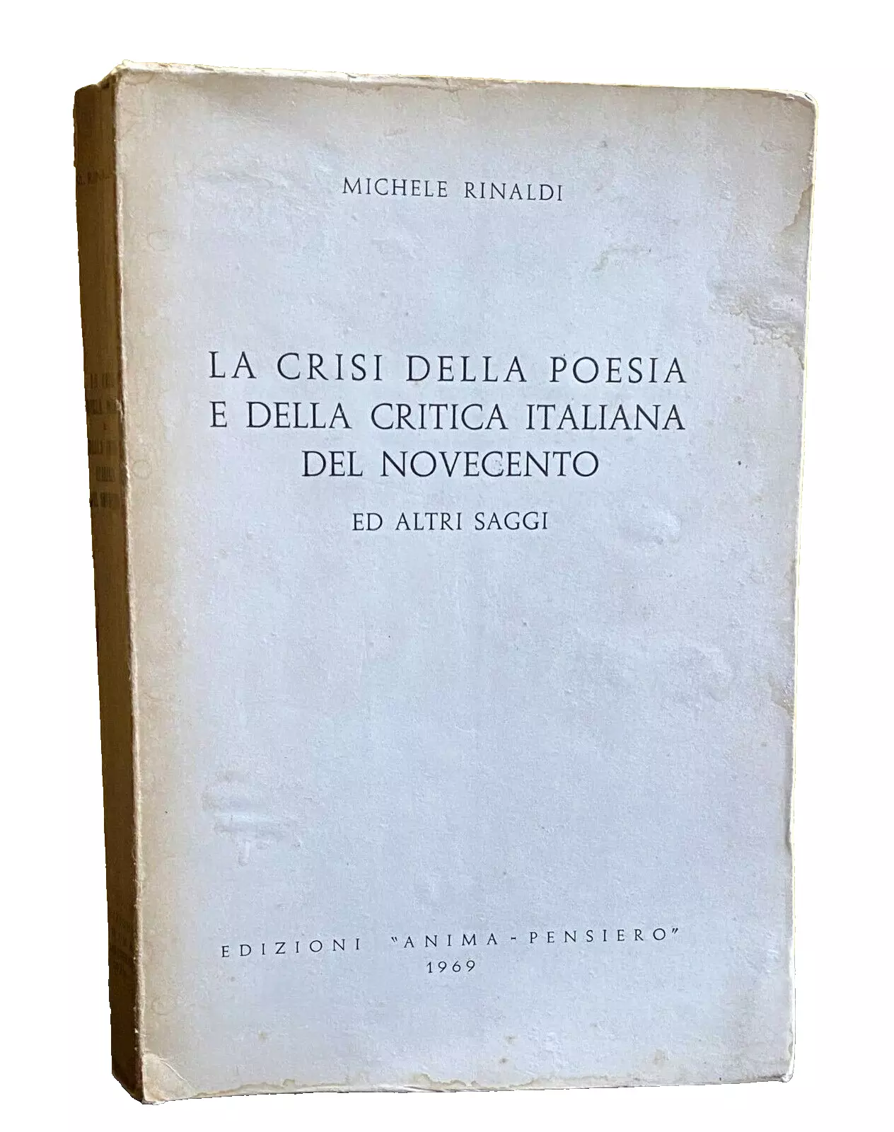 LA CRISI DELLA POESIA E DELLA CRITICA ITALIANA DEL NOVECENTO …