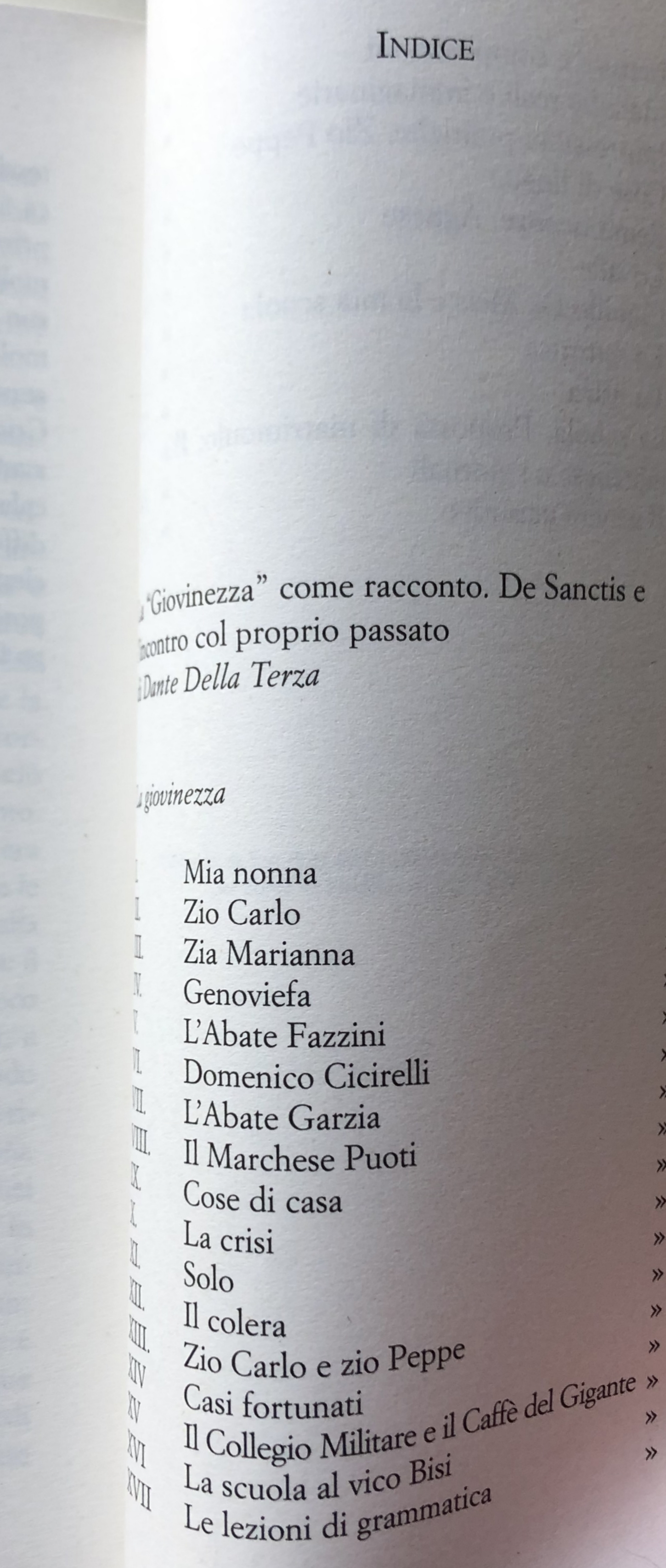 LA GIOVINEZZA. RICORDI. A CURA DI DANTE DELLA TERRA