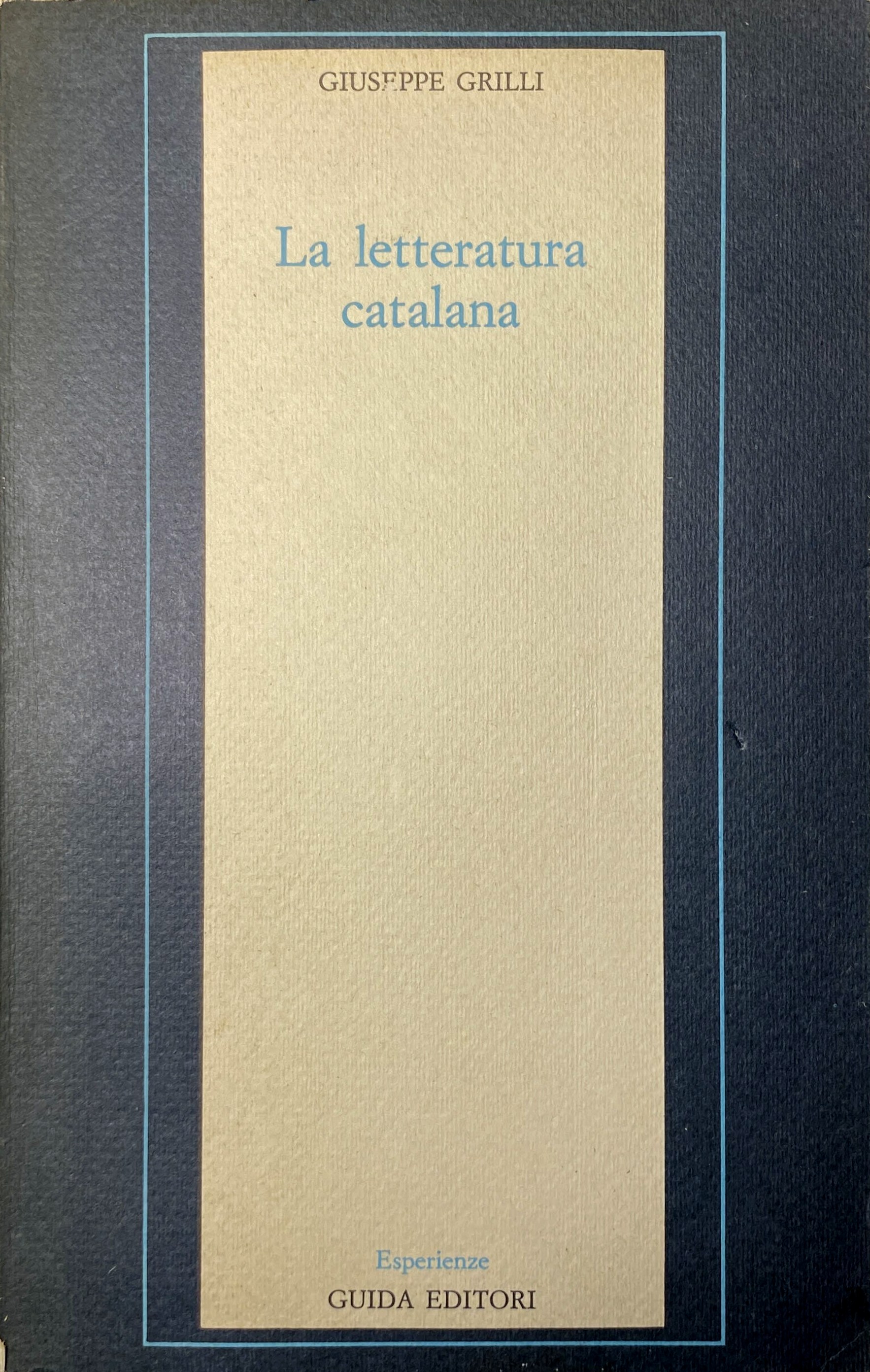 LA LETTERATURA CATALANA. LA DIVERSITÀ CULTURALE NELLA SPAGNA MODERNA