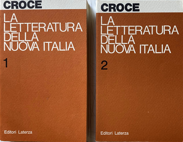 LA LETTERATURA DELLA NUOVA ITALIA. SAGGI CRITICI. (VOLUME 1, VOLUME …