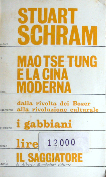 MAO TSE-TUNG E LA CINA MODERNA. DALLA RIVOLTA DEI BOXER …