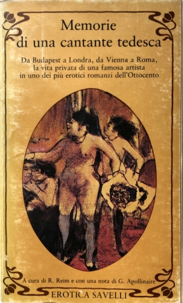 MEMORIE DI UNA CANTANTE TEDESCA. A CURA DI RICCARDO REIM …