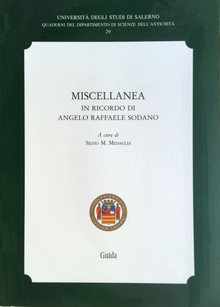 MISCELLANEA IN RICORDO DI ANGELO RAFFAELE SODANO