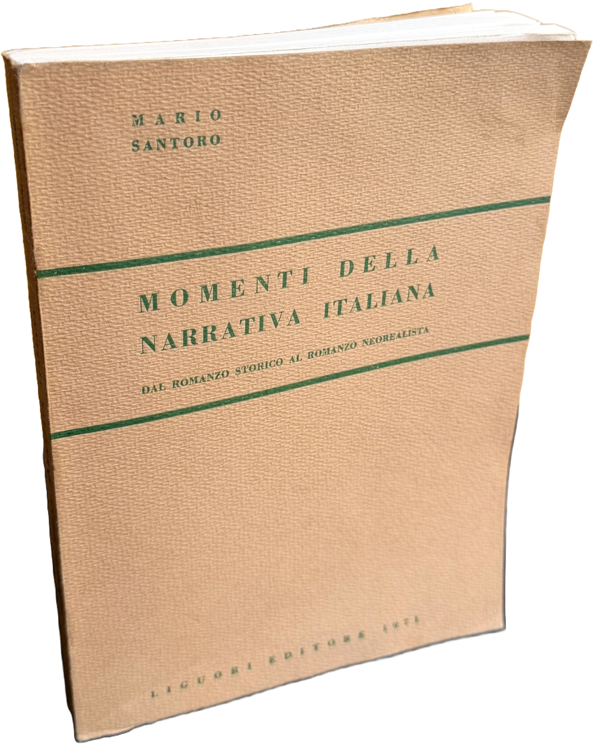 MOMENTI DELLA NARRATIVA ITALIANA. DAL ROMANZO STORICO AL ROMANZO NEOREALISTA