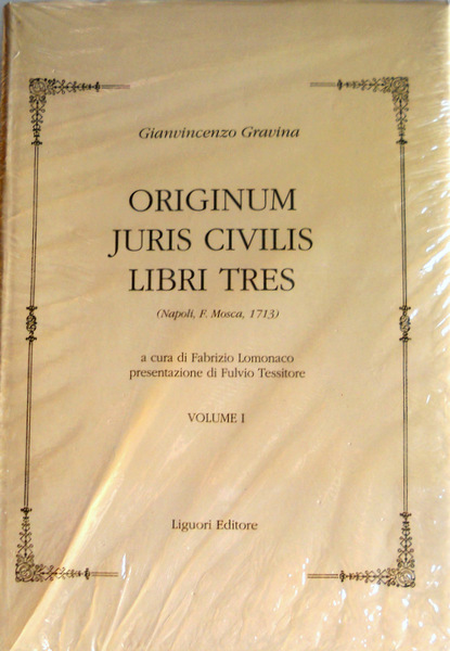 ORIGINUM JURIS CIVILIS LIBRI TRES. Tomo 1 e 3 (rist. …