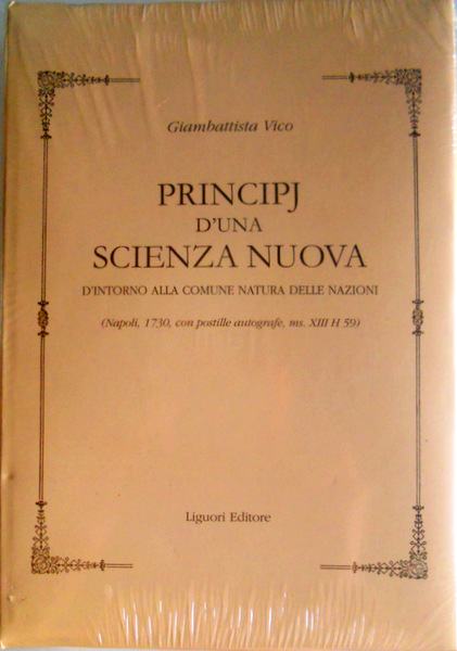 PRINCIPJ D'UNA SCIENZA NUOVA D'INTORNO ALLA COMUNE NATURA DELLE NAZIONI. …