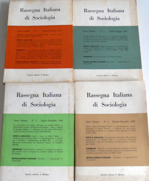 RASSEGNA ITALIANA DI SOCIOLOGIA. ANNO 7 (ANNATA COMPLETA)
