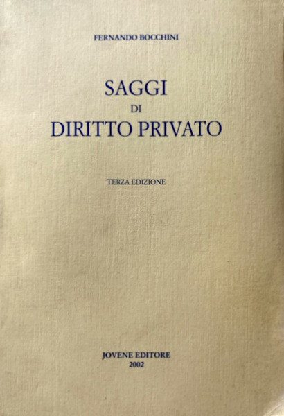 SAGGI DI DIRITTO PRIVATO