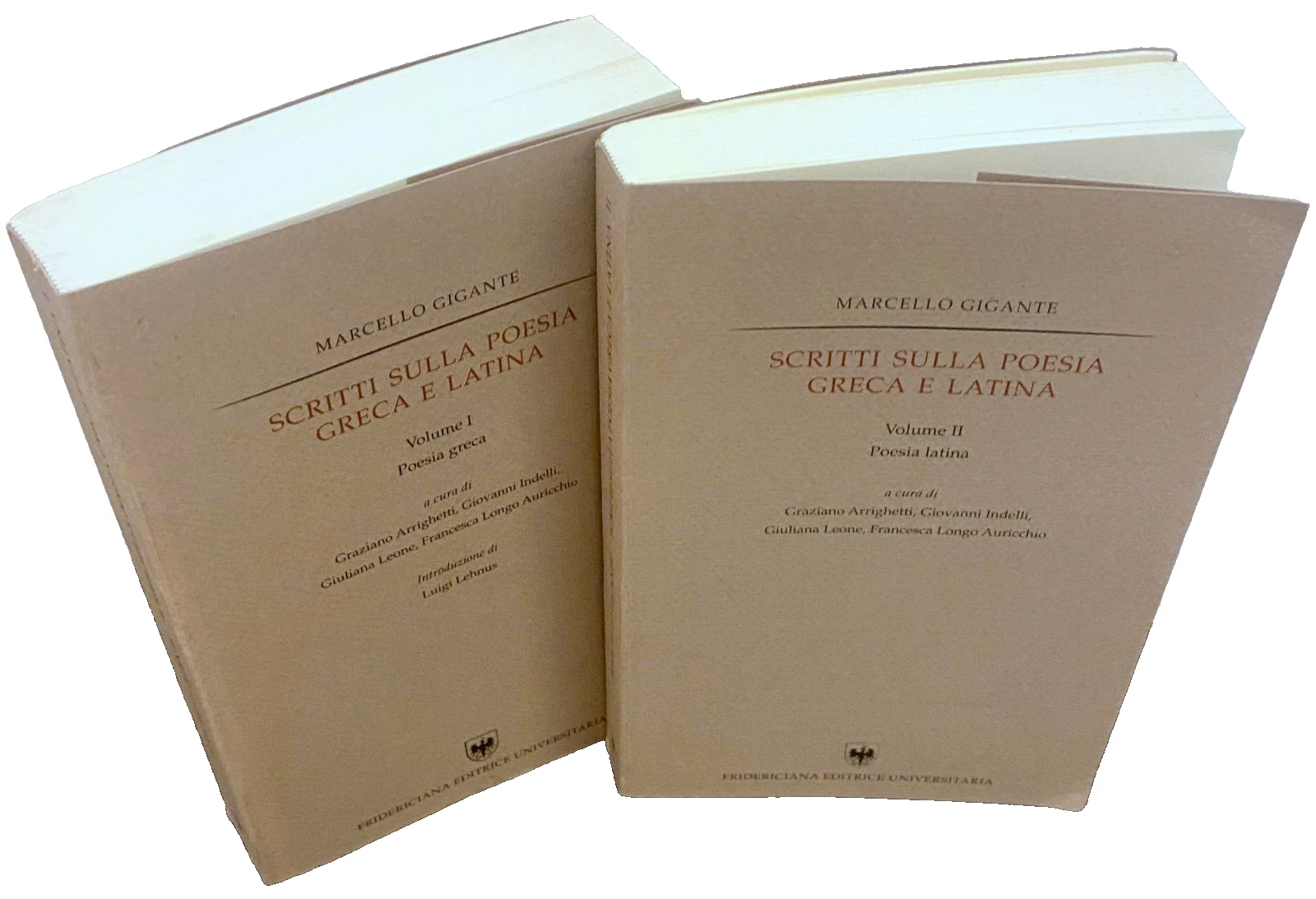 SCRITTI SULLA POESIA GRECA E LATINA. (VOLUME 1, VOLUME 2)
