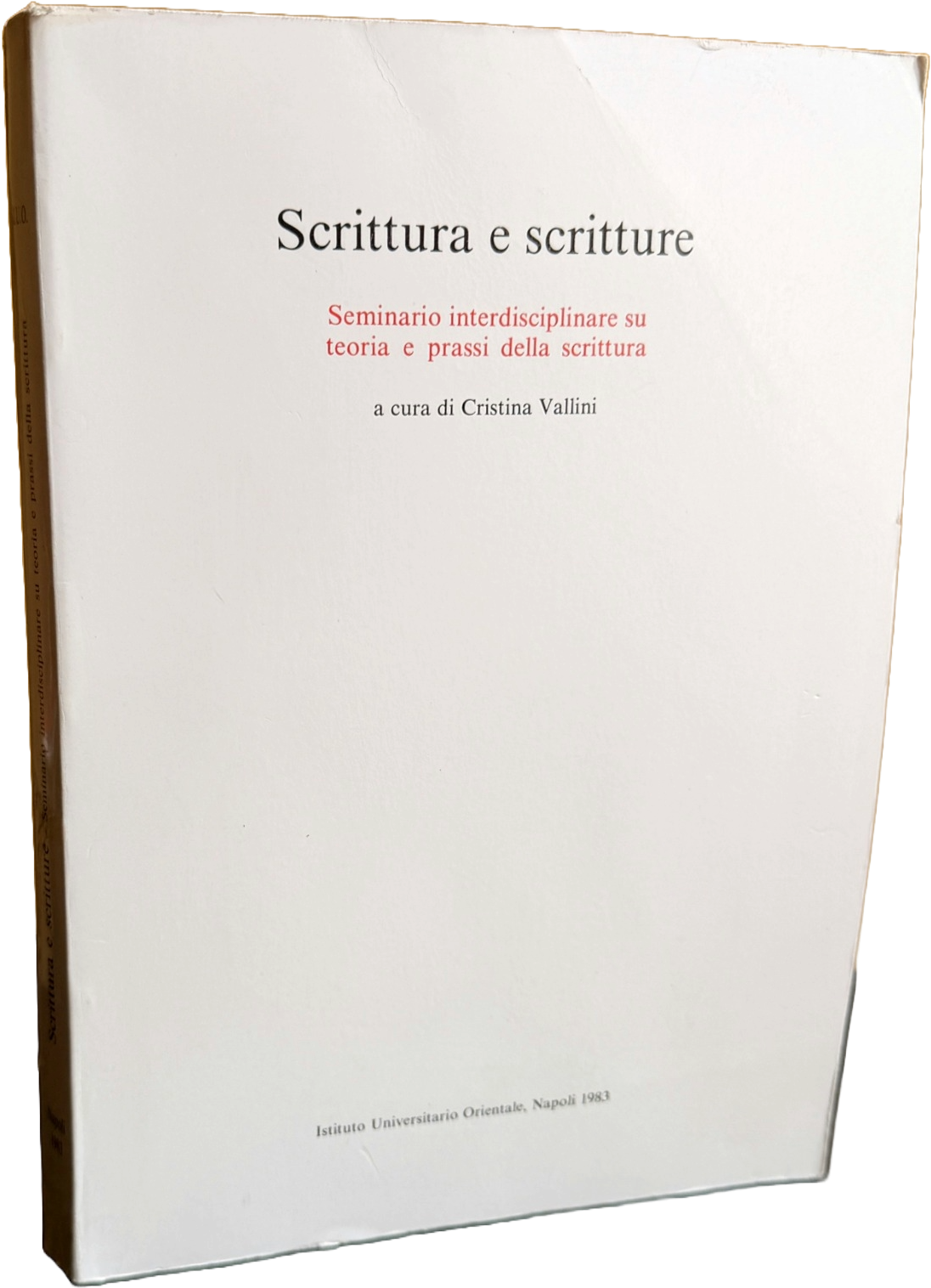 SCRITTURA E SCRITTURE. SEMINARIO INTERDISCIPLINARE SU TEORIA E PRASSI DELLA …