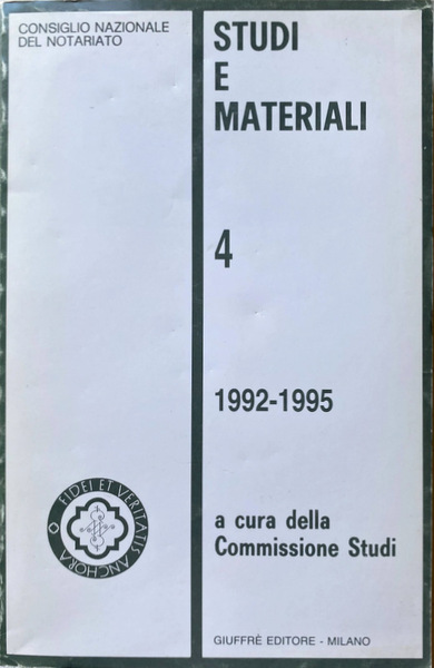 STUDI E MATERIALI VOLUME IV-4. (1992-1995). A CURA DELLA COMMISSIONE …