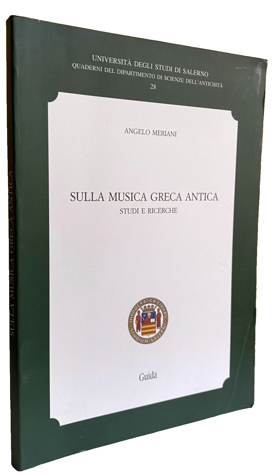 SULLA MUSICA GRECA ANTICA. STUDI E RICERCHE. (TESTO ORIGINALE GRECO …