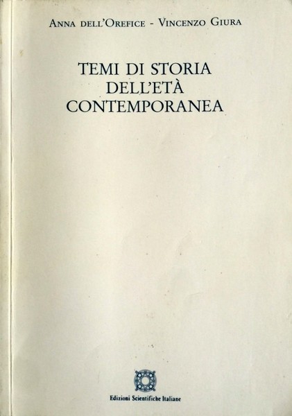 TEMI DI STORIA CONTEMPORANEA