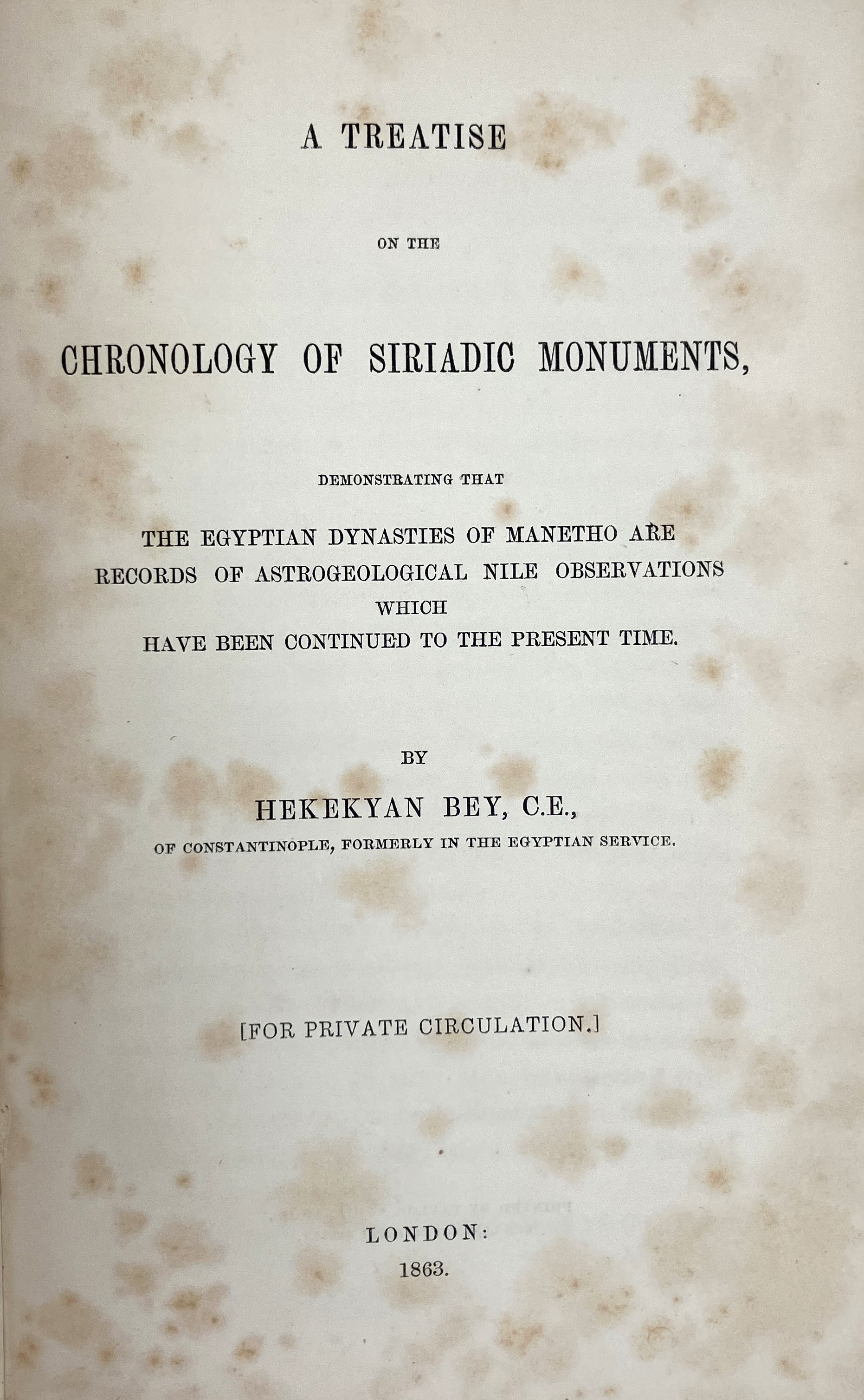 A treatise on the chronology of siriadic monuments […]