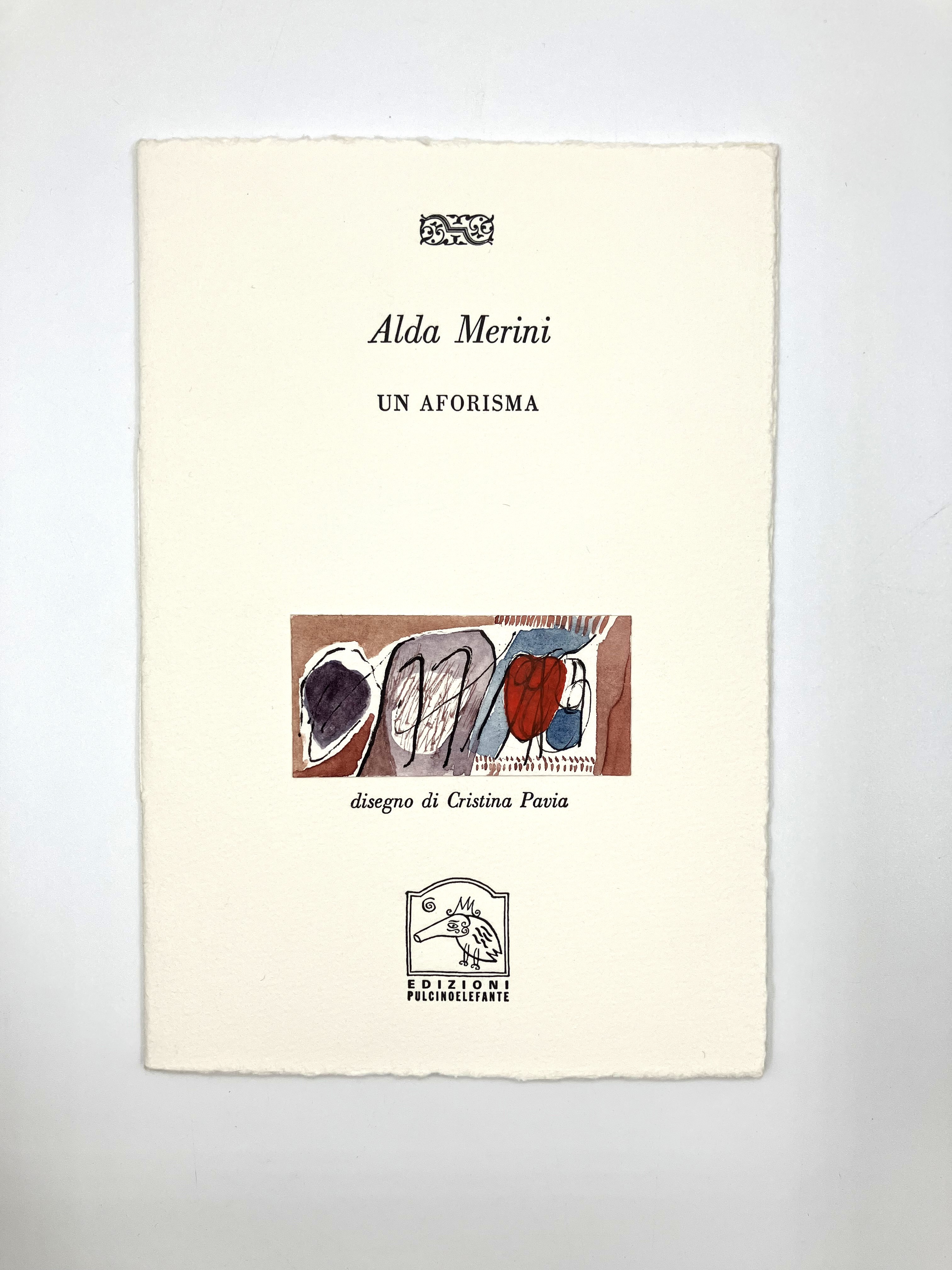 Un aforisma. Disegno di Cristina Pavia