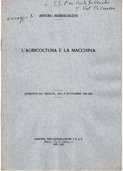 L'agricoltura e la macchina