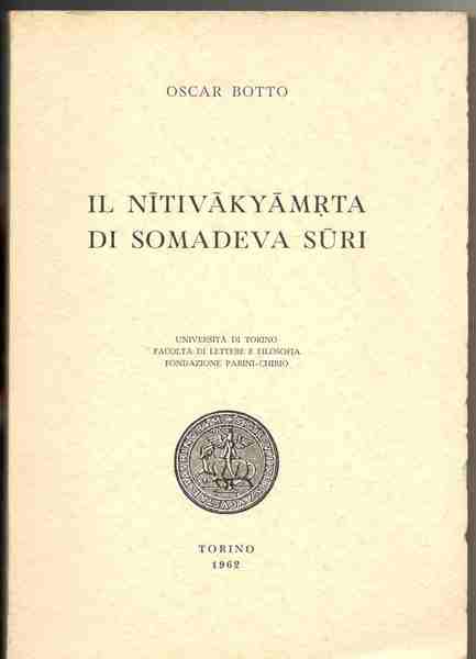 Il Nitivakyamrta di Somadeva Suri