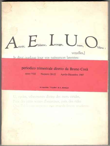 AEIUO. Rivista trimestrale diretta da Bruno Corà. Anno VIII. Numero …