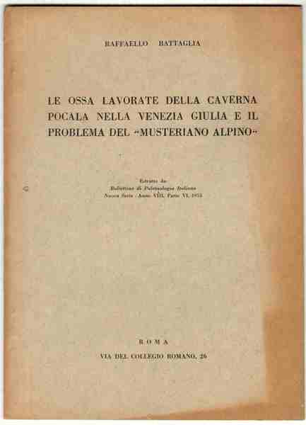 Le ossa lavorate della caverna Pocala nella Venezia Giulia e …