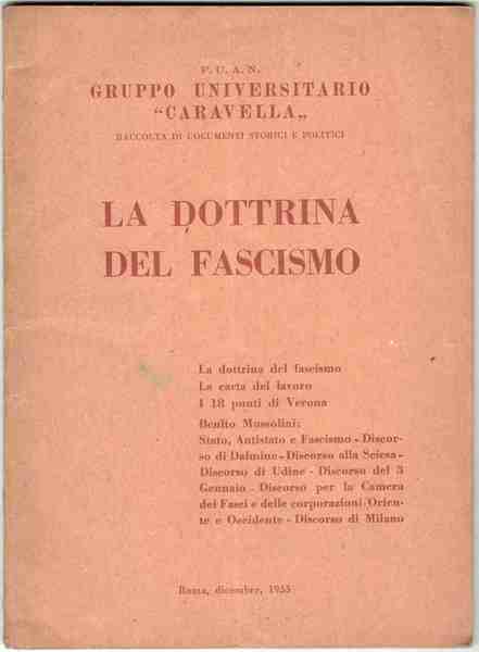 La dottrina del Fascismo