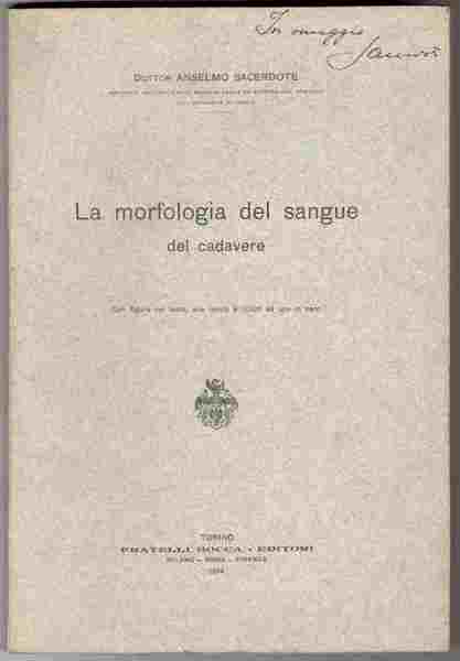 La morfologia del sangue del cadavere