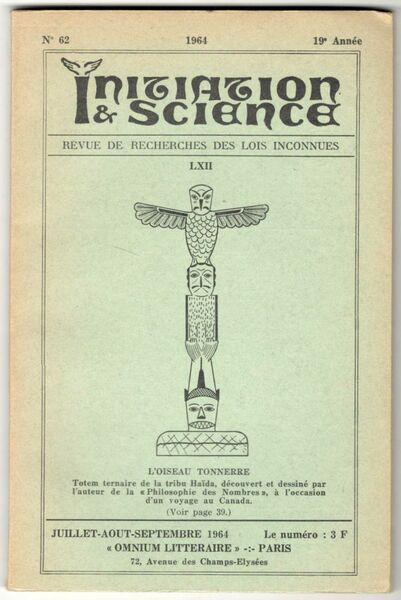 Initiation et science. Revue de recherches des lois inconnues. N. …