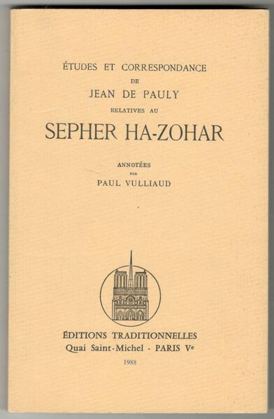 Études et correspondance de Jean de Pauly relatives au Sepher …