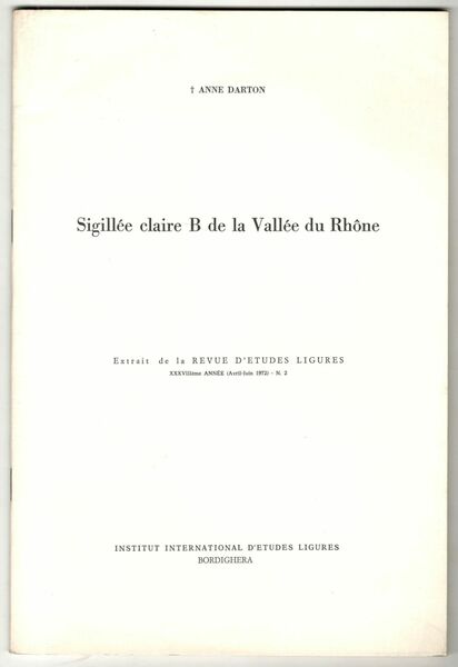 Sigillée claire B de la Vallée du Rhône