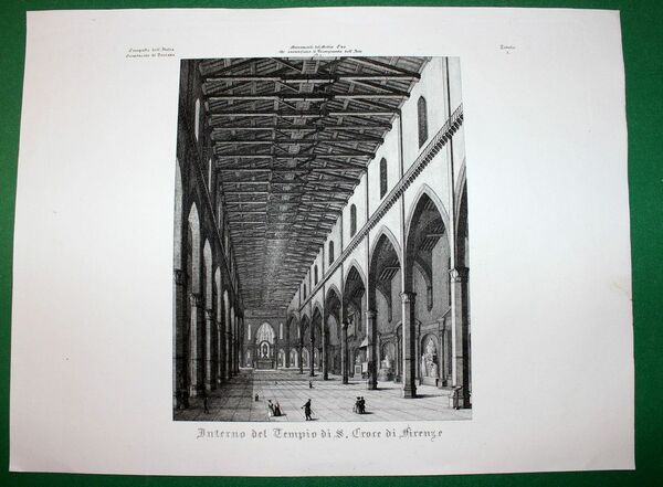 INTERNO DEL TEMPIO DI S. CROCE DI FIRENZE