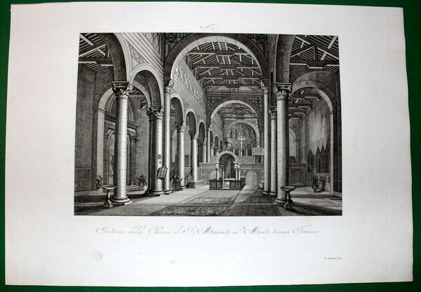 INTERNO DELLA CHIESA DI S. MINIATO AL MONTE PRESSO FIRENZE