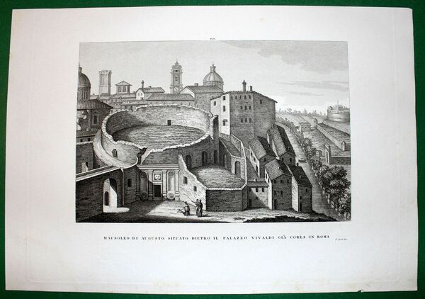 MAUSOLEO DI AUGUSTO SITUATO DIETRO IL PALAZZO VIVALDI GIA' COREA …