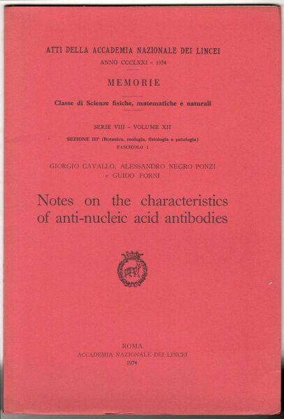 Notes on the characteristics of anti-nucleic acid antibodies