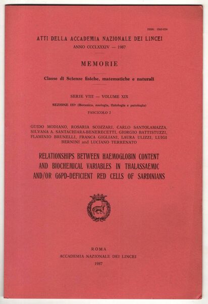 Relationship between haemoglobin content and biochemical variables in thalassaemic and/or …