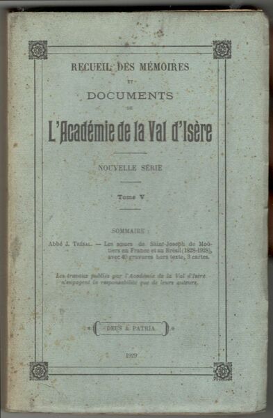 Les Soeurs de Saint-Joseph de Moûtiers (Savoie) en France et …