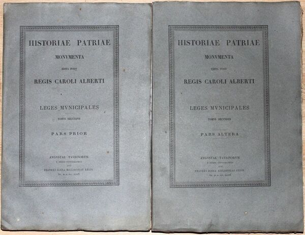 Historiae patriae monumenta edita iussu regis Caroli Alberti. Volume XVI/I …