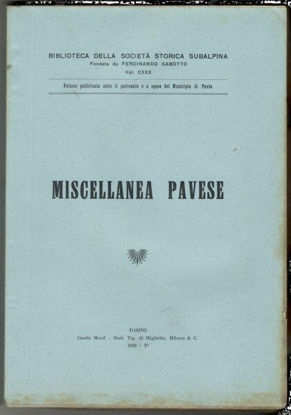 Miscellanea pavese