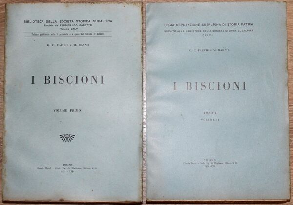 I biscioni. Volume primo - Volume primo (secondo tomo)