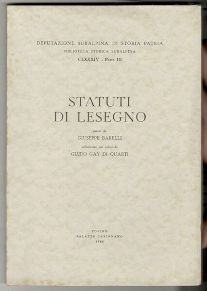 Statuti di Lesegno