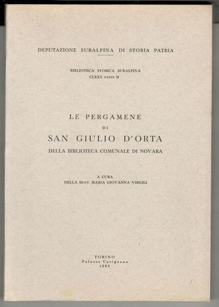 Le pergamene di San Giulio d'Orta nell'Archivio di Stato di …