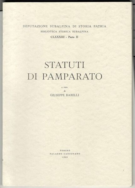 Statuti di Pamparato