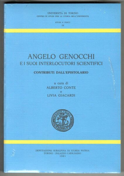 Angelo Genocchi e i suoi interlocutori scientifici. Contributi dall'epistolario