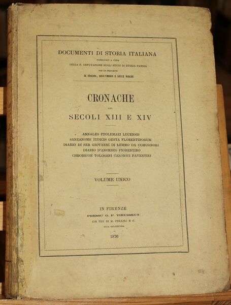 Cronache dei secoli XIII e XIV. Annales Ptolemaei lucensis. - …