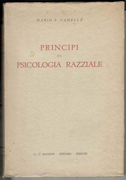 Principi di psicologia razziale