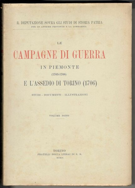 Le campagne di guerra in Piemonte (1703-1708) e l'assedio di …