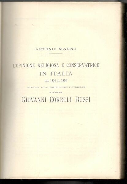 Biblioteca di storia italiana recente (1800-1870). Volume III