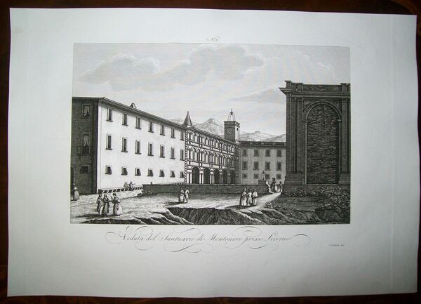 VEDUTA DEL SANTUARIO DI MONTENERO PRESSO LIVORNO